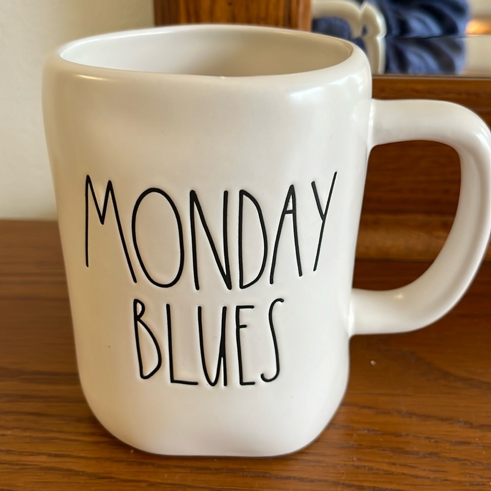Rae Dunn Monday blues mug brand new